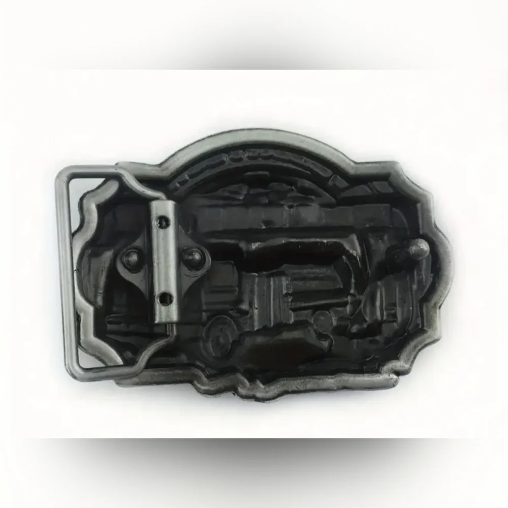 New Men's Zinc Alloy volunteer Fire Fighter Belt Buckle, fire truck, T3MISB1B